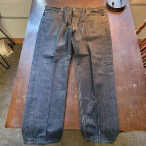 Levi 501st Blue Button Fly Straight Legged Denim Jeans Mens Size 42 X 32 Unused